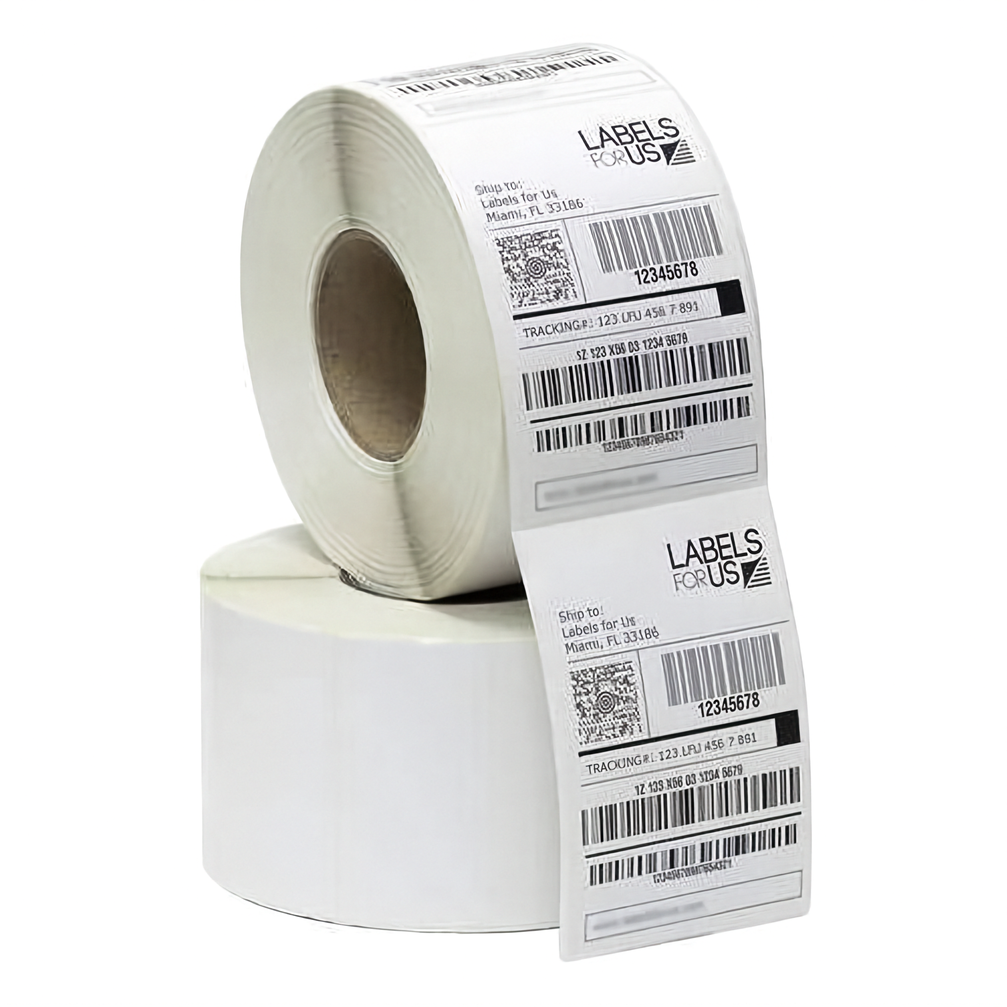 100x150 mm (4x6 Inch) Direct Thermal Barcode Labels - 400 Stickers Per Roll - Self-Adhesive Shipping Labels
