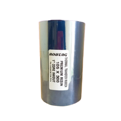 Bodtag 105mm x 300 Mtr Wax Resin Ribbon Core: 0.5 inch.
