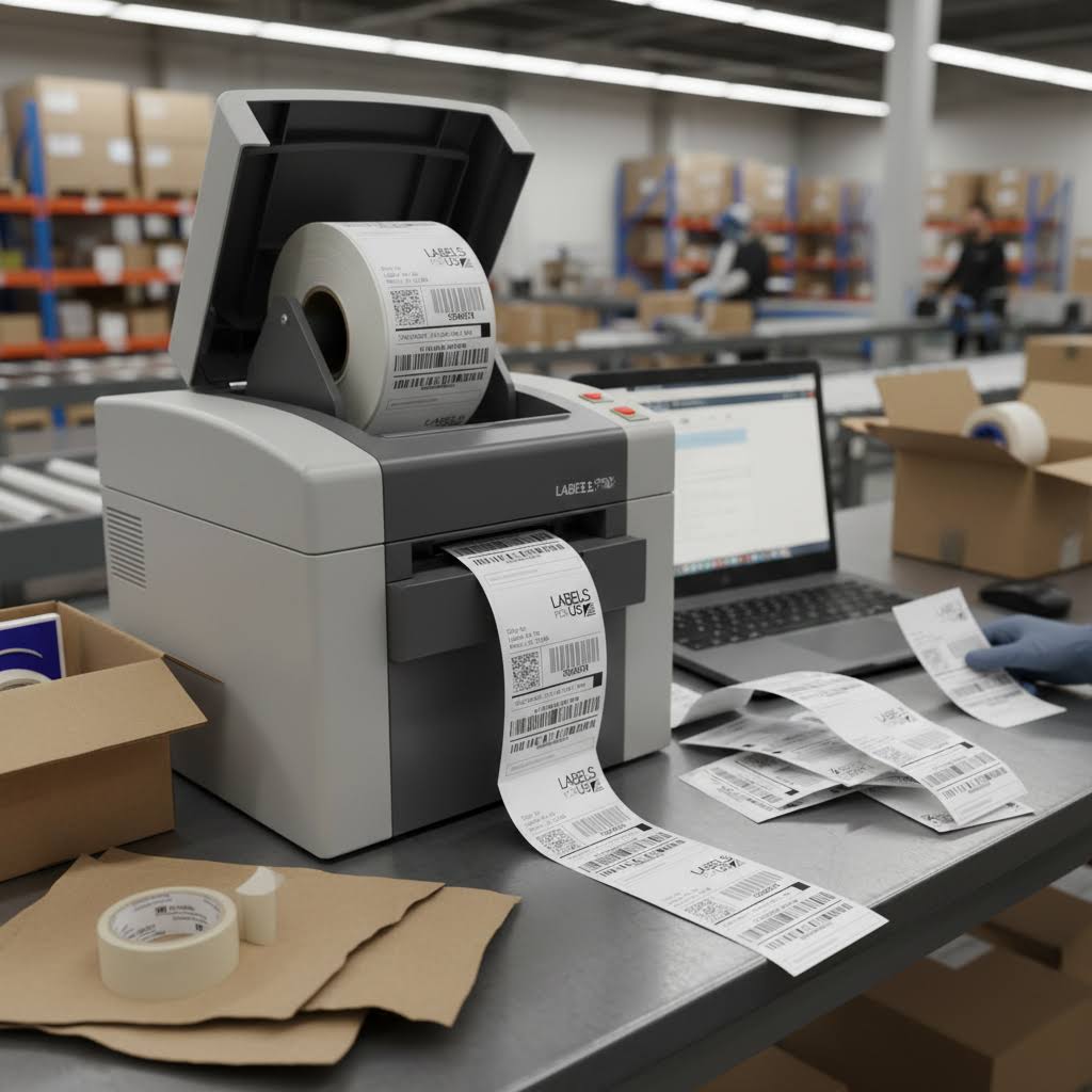 100x150 mm (4x6 Inch) Direct Thermal Barcode Labels - 400 Stickers Per Roll - Self-Adhesive Shipping Labels - Image 2